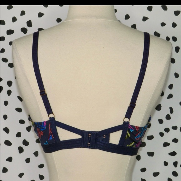 Savage X Fenty Neon Scribble Underwire Bra - Picture 7 of 7